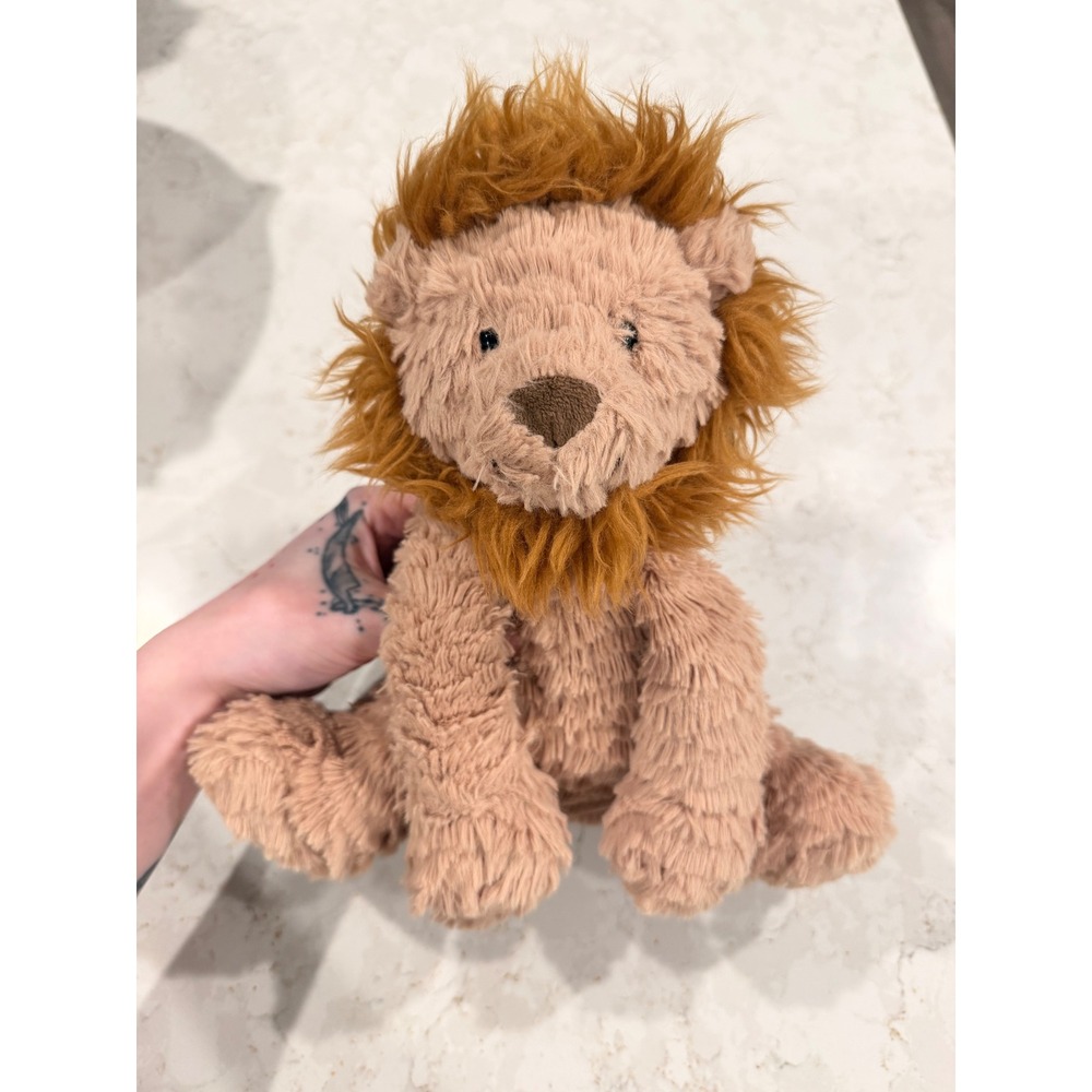 Jellycat Fuddlewuddle Lion Plush Stuffed Animal Tan Brown Medium 9‎ Inch Toy